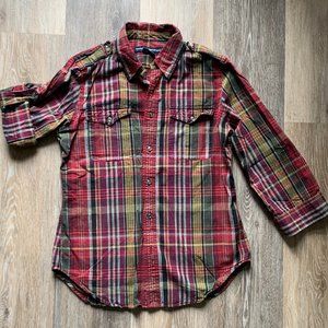 Ralph Lauren Sport Button Down Plaid Shirt